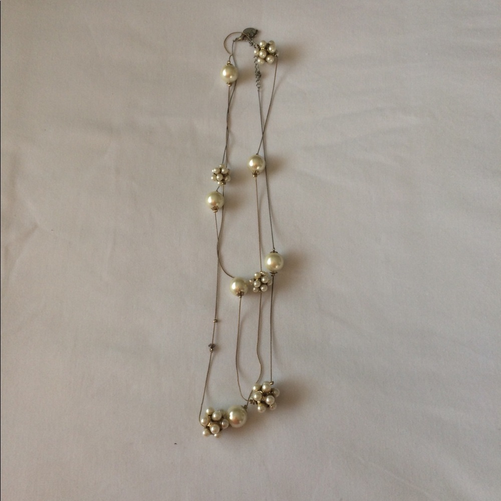 efm Faux Pearl Long Necklace